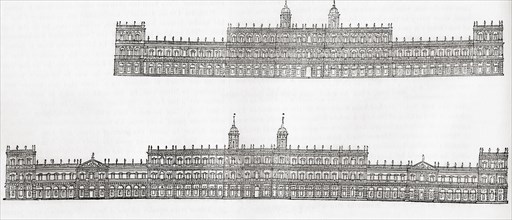 Inigo Jones' 1638 plan for a new palace at Whitehall