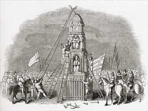 Puritans destroying the Cheapside Cross aka Eleanor Cross