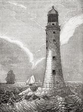 East side of the Eddystone Lighthouse