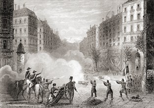 French troops on the streets of Paris