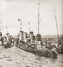 The scuttling of the German grand fleet at Scapa Flow