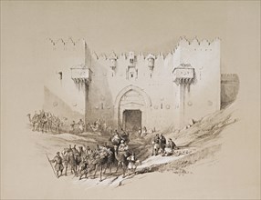 The Damascus Gate.  After a work by Scottish artist David Roberts