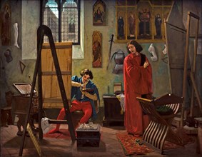 Giovanni Bellini learns the secrets of painting by spying on Antonello