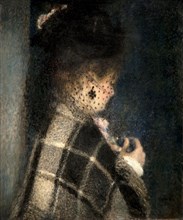 Young woman with a veil