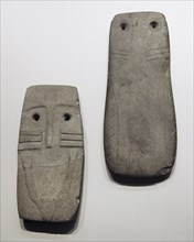 Left: Idol-plate anthropomorphic, 3750-2500 BC