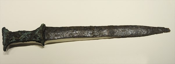 Sword with iron blade and bronze knob, Iron Age I
