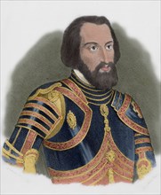 Hernan Cortes, Spanish conquistador of the Aztec empire