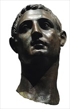 Head of a young man, part of a sculptural group