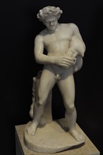 Statue of drunken faun