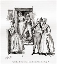 Illustration from the novel Cranford by Elizabeth Gaskell