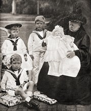 Queen Victoria and her great grand-children