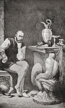 Cellini in his studio
