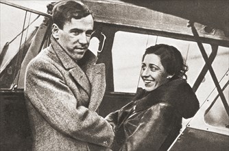 Amy Johnson says farewell to her husband