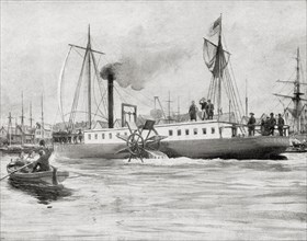 Robert Fulton's steam vessel The North River Steamboat