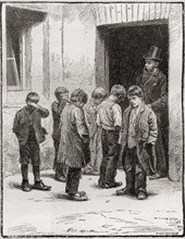 A visit from the school board inspector in Victorian London