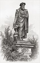 Statue of William Tyndale, London,,