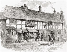 Shakespeare's birthplace, before restoration,,