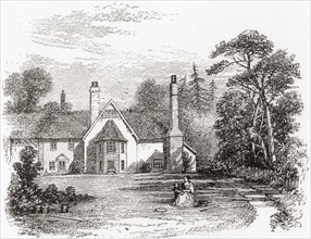 The birthplace of Cowper, Berkhamsted Rectory, Hertfordshire, England