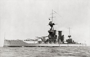 The battleship HMS Iron Duke (1914)