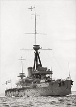 The British Royal Navy battleship HMS Dreadnought
