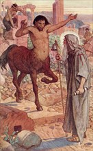 St Anthony meets a centaur and a satyr