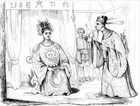 Vietnam emperor ( old conchinchina ) and cambodia deputy, james cook travels 1835