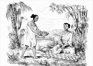 Sumatra women, indonesia. james cook travels 1835