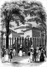 Botanic garden in paris in 1842