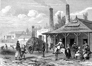 Sugar plant, in mauritius in 1863. le t du monde paris 1863 publisher 1863