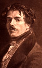 Eugène delacroix,famous french painter,1798-1863 1868
