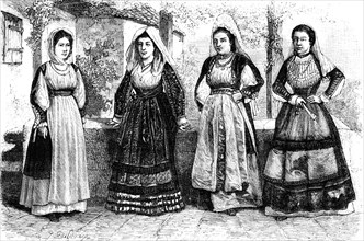 Sardinia women and costumes