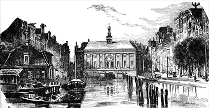 Amsterdam, stock exchange in 1848