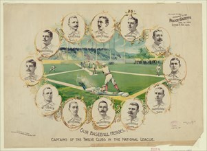 Captains of the Twelve Baseball Teams in the National League in 1895
