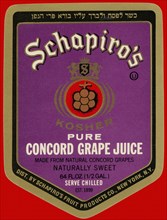 Schapiro's Pure Concord Grape Juice