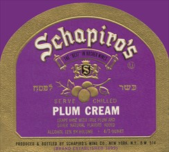 Schapiro's Plum Cream Wine