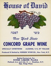 House of David Concord Grape Wine