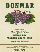 Donmar Medium Dry Concord Grape Wine