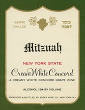 Mitzuah Cream White Concord Grape Wine