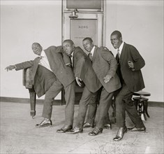Negro singing and dancing group