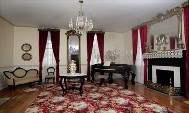 First parlor in the First White House of the Confederacy, Montgomery, Alabama