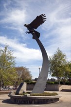 Eagle statue on the Auburn University campus