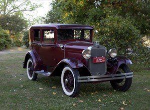 Antique Purple Automobile