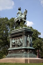 Equestrian Statue to John A. Logan founder of Memorial Day
