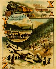 Railroad ABC - X is for Express, Y for Yellowstone Park, & Z is for Zero