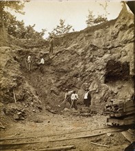 The ore bank at Elizabeth Furnace