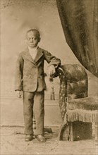 African American boy, full-length portrait, standing