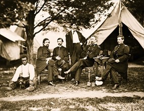 General Napoleon Bonaparte McLaughlen and staff near Washington, D.C
