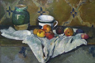 Still Life with Cup, Jar & Apples