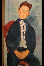 Boy in Striped Sweater