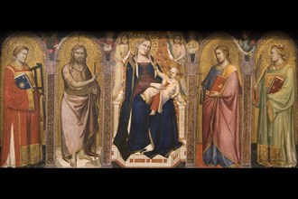 Madonna and Child Enthroned with Saints, altarpiece